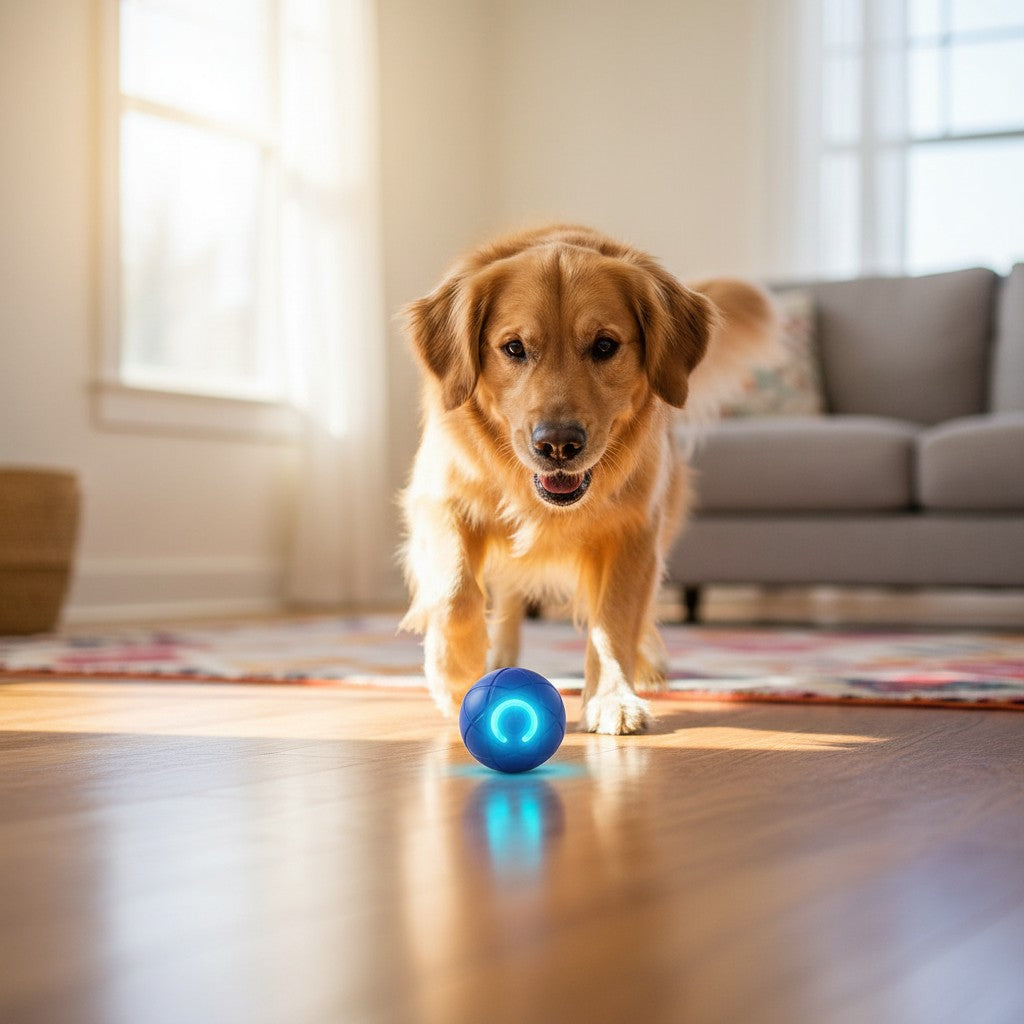 Smart Interaktiv Husdjursboll – USB-laddningsbar (Hund & Katt)