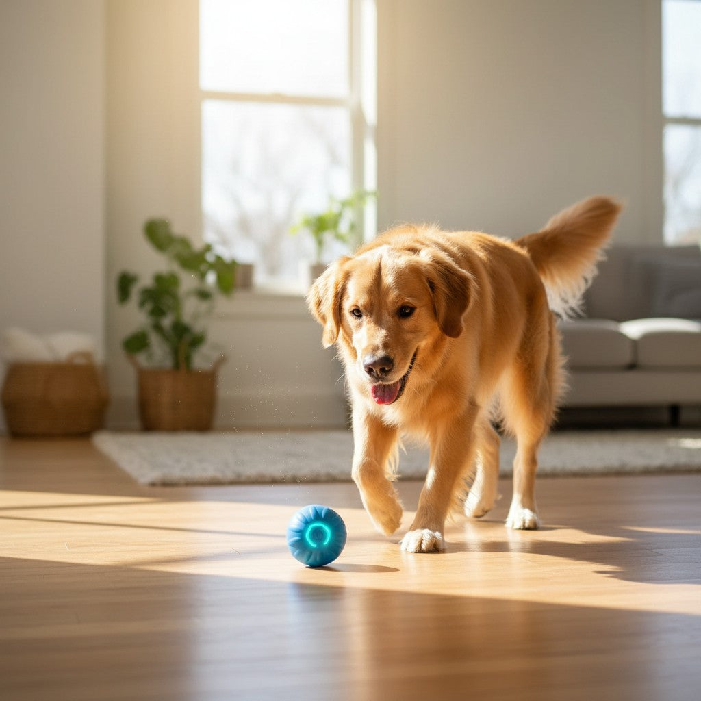 Smart Interaktiv Husdjursboll – USB-laddningsbar (Hund & Katt)